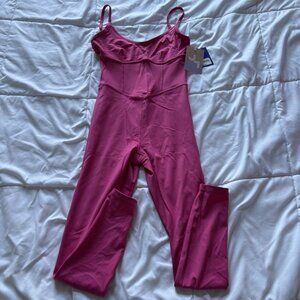 NWT Target JOY LAB HOT Pink Full Body Jumpsuit Jumper Womans Size XS Yoga Gym